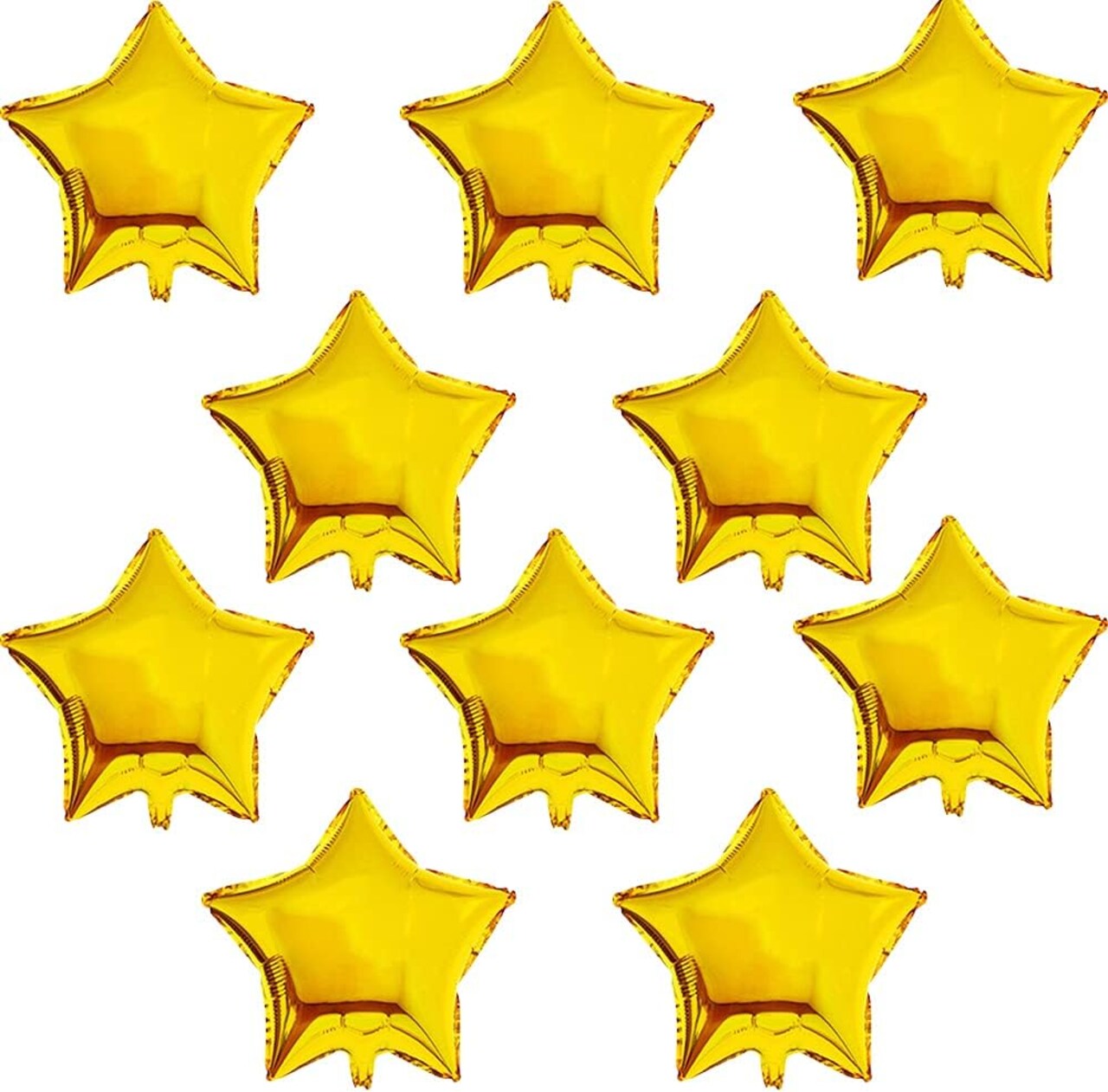 30PCS 18" Gold Star Foil Balloons – Party Decorations for Birthday, Wedding & Baby Shower